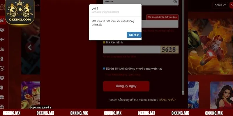 Chú ý một vài điểm sau để đảm bảo hiệu quả khi đăng ký OKKing 