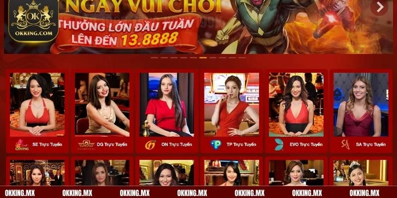 Nạp tiền OKKING thông qua các phương thức tiện lợi