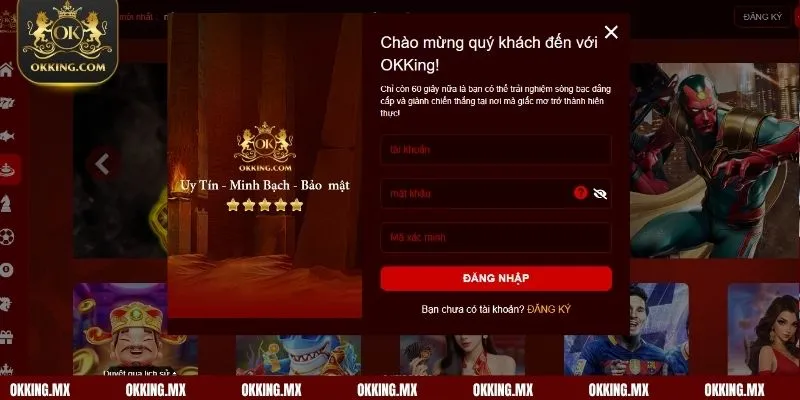 Quy trình đăng nhập OKKing chi tiết với 4 bước 